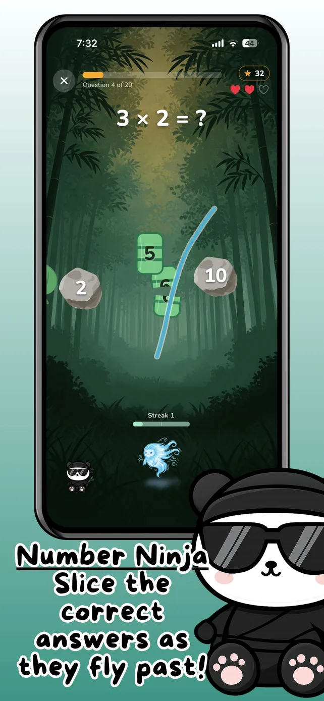 Bamboo Timestables times table selection screen