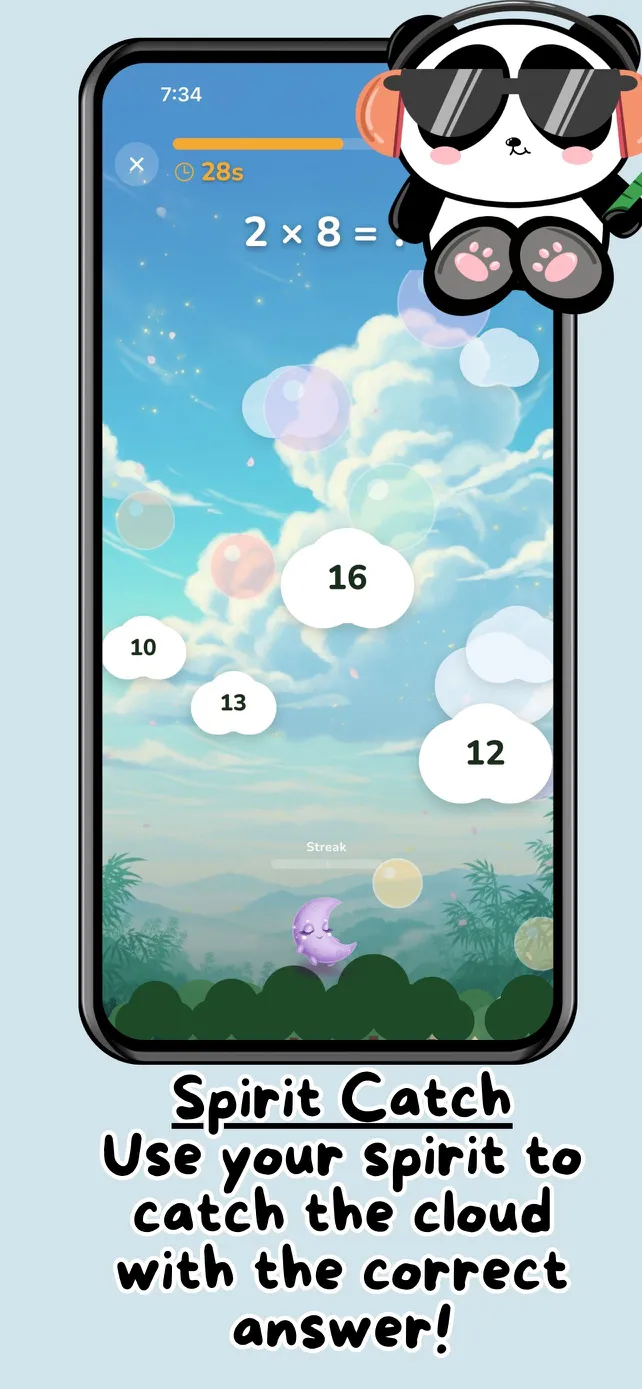 Bamboo Timestables quiz results screen
