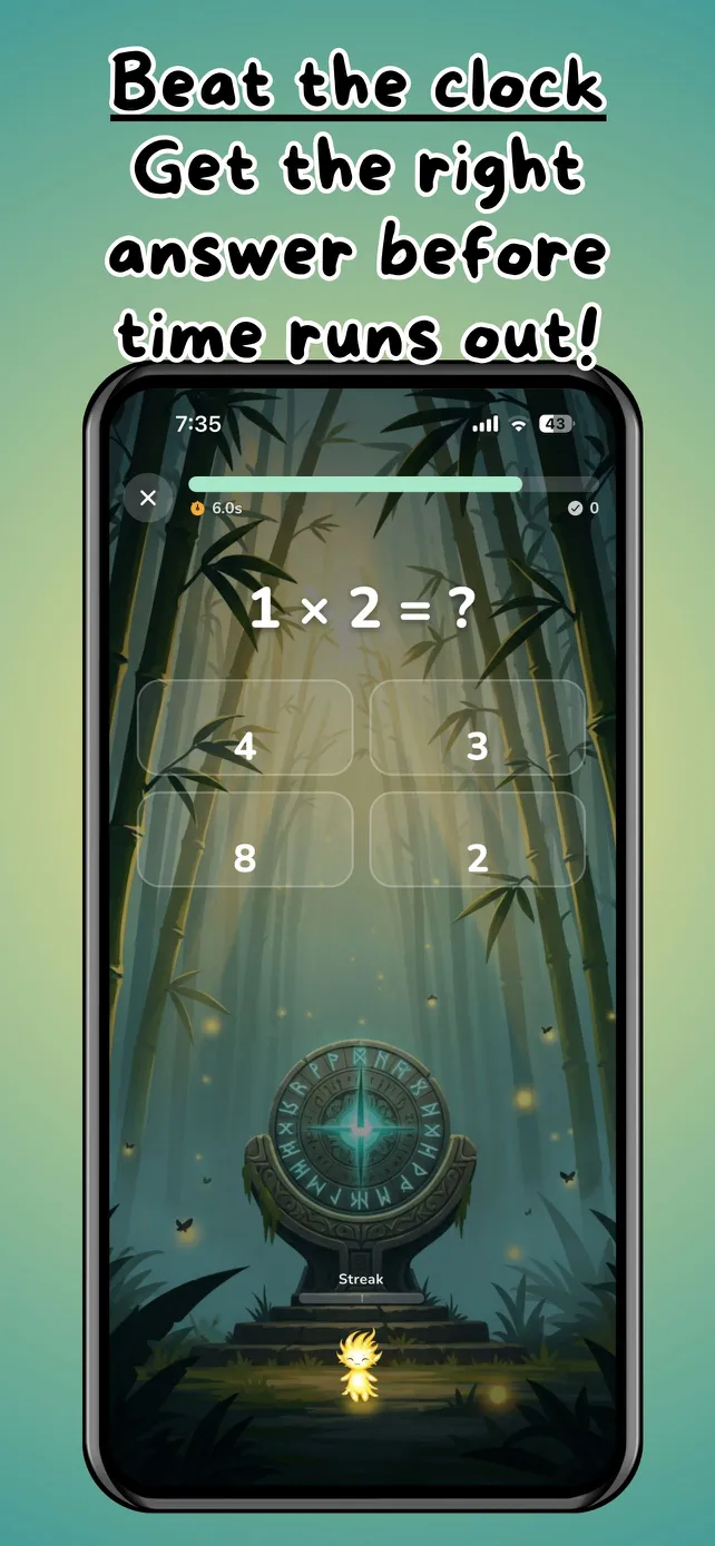 Bamboo Timestables maths mini-game